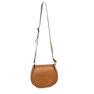 Cynthia Rowley Tabitha Leather Cross Body Studded Saddle Bag